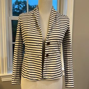 J Crew nautical stripe knit blazer 🌊